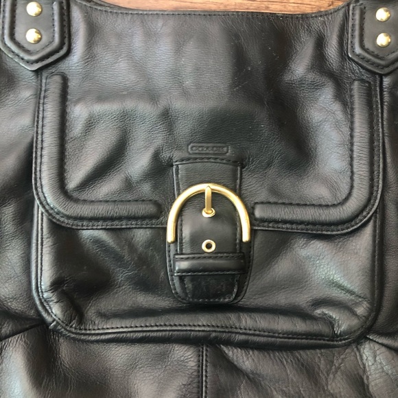 Black Coach Leather Handbag - Picture 4 of 7